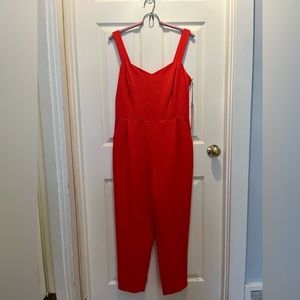 Tangerine Red Birds of North America Jumpsuit (Shrike)